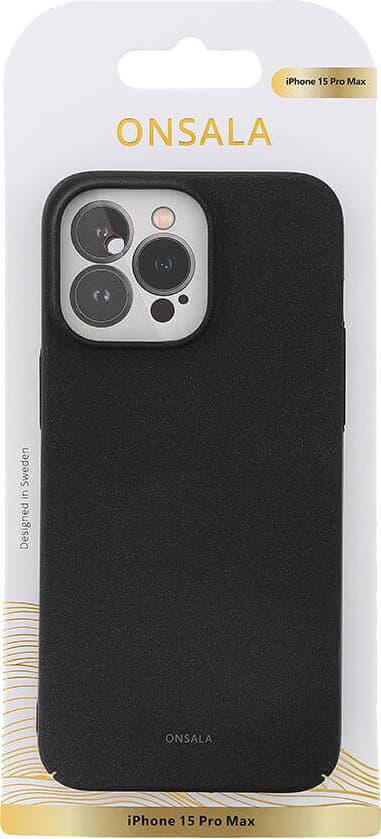 Onsala iPhone 15 Pro Max Sand Burst suojakuori (musta)