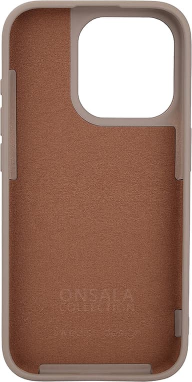 Onsala iPhone 15 Pro Silicone suojakuori (beige)