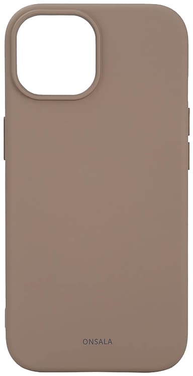 Onsala iPhone 15 Silicone suojakuori (beige)