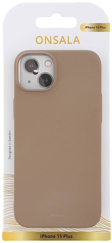 Onsala iPhone 15 Plus Sand Burst suojakuori (beige)