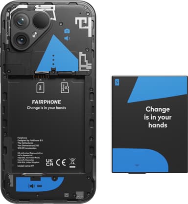 Fairphone 5 5G älypuhelin 8/256 GB (musta)