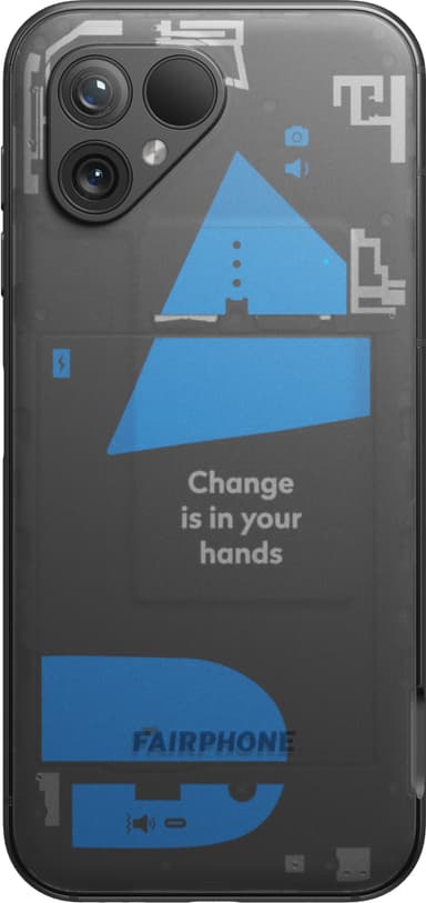 Fairphone 5 5G älypuhelin 8/256 GB (läpinäkyvä)