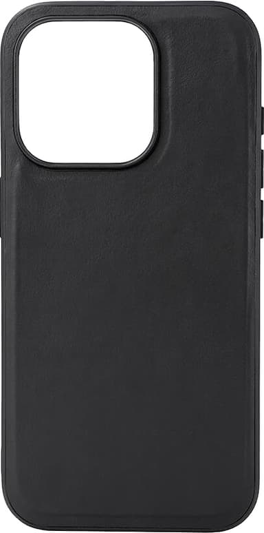 Buffalo iPhone 15 Pro Leather MagSeries suojakuori (musta)