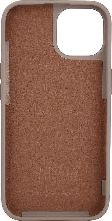 Onsala iPhone 15 Silicone suojakuori (beige)