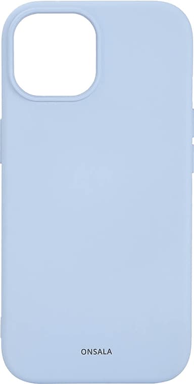Onsala iPhone 15 Silicone suojakuori (vaaleansininen)
