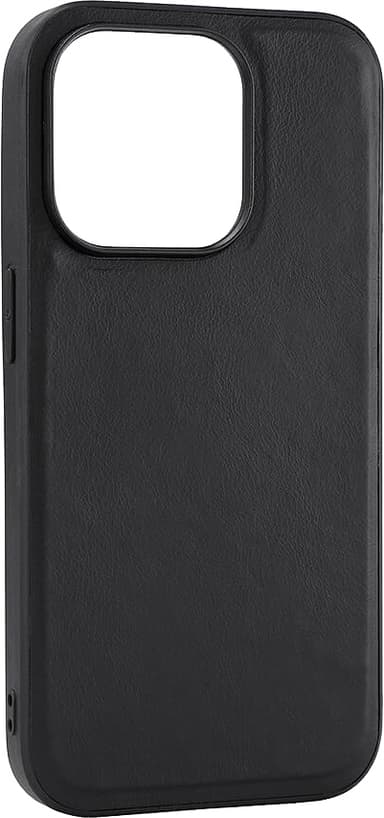 Buffalo iPhone 15 Pro Leather MagSeries suojakuori (musta)