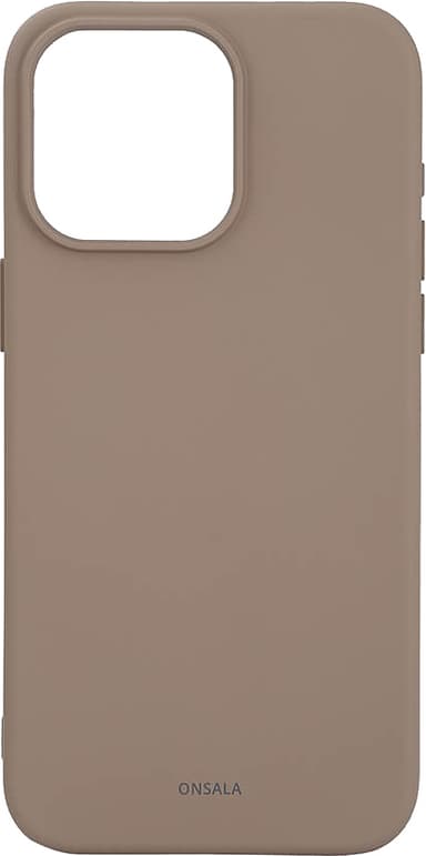 Onsala iPhone 15 Pro Max Silicone suojakuori (beige)