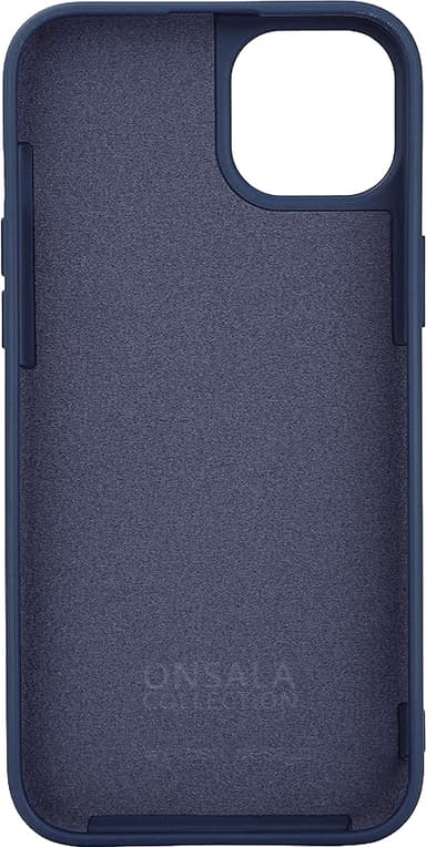 Onsala iPhone 15 Plus Silicone suojakuori (sininen)