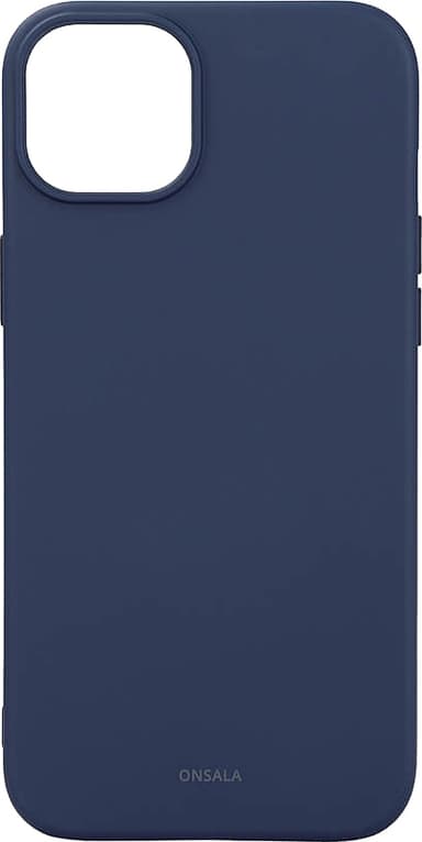 Onsala iPhone 15 Plus Silicone suojakuori (sininen)
