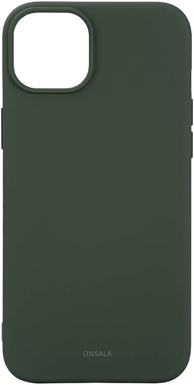 Onsala iPhone 15 Plus Silicone suojakuori (vihreä)