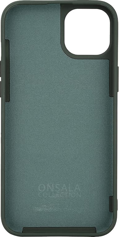 Onsala iPhone 15 Plus Silicone suojakuori (vihreä)