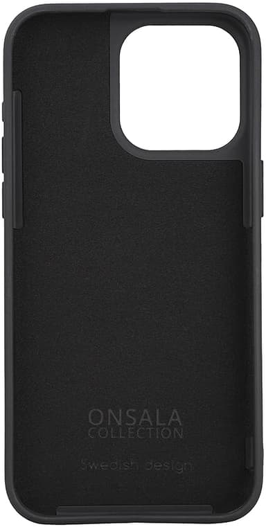 Onsala iPhone 15 Pro Max Silicone suojakuori (musta)