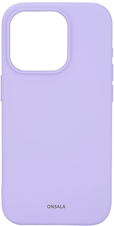 Onsala iPhone 15 Pro Silicone suojakuori (violetti)