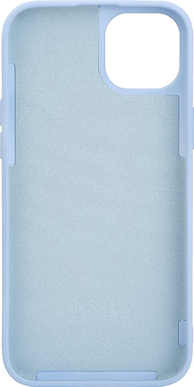 Onsala iPhone 15 Plus Silicone suojakuori (vaaleansininen)