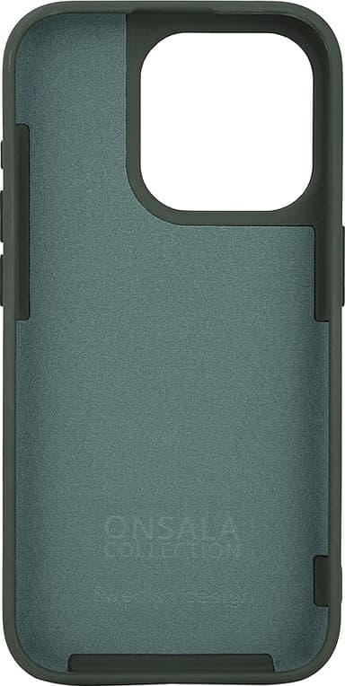 Onsala iPhone 15 Pro Silicone suojakuori (vihreä)