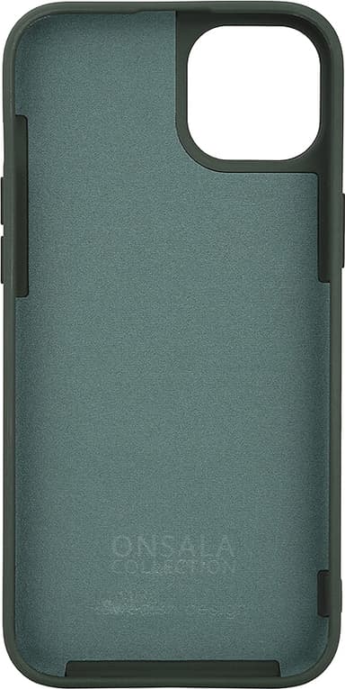 Onsala iPhone 15 Silicone suojakuori (vihreä)
