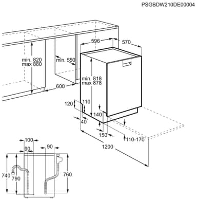 AEG Astianpesukone FBB73937ZW