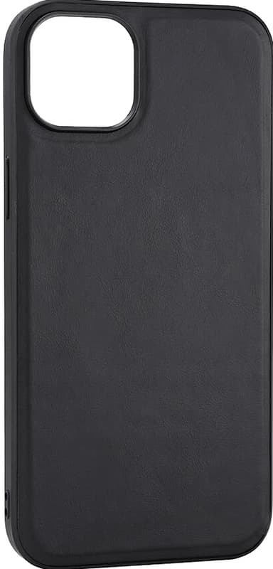 Buffalo iPhone 15 Plus Leather MagSeries suojakuori (musta)