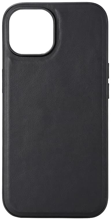 Buffalo iPhone 15 Leather MagSeries suojakuori (musta)