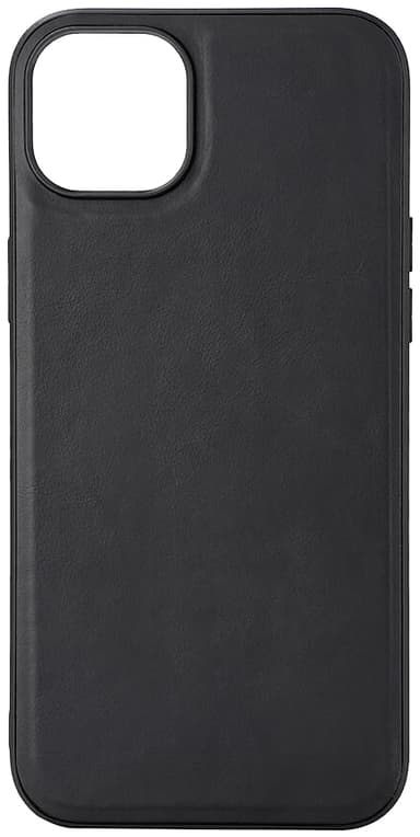 Buffalo iPhone 15 Plus Leather MagSeries suojakuori (musta)