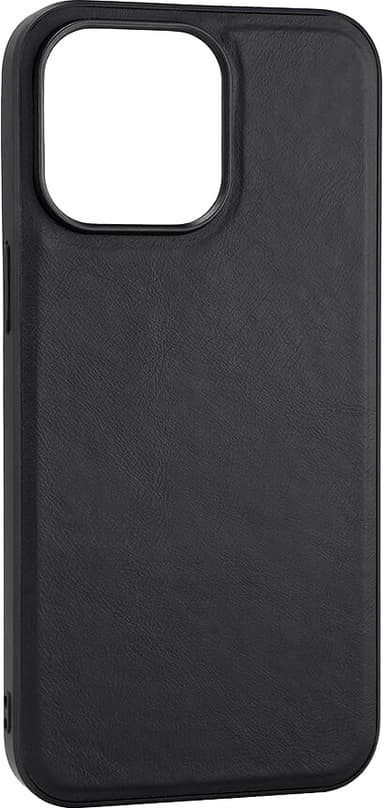 Buffalo iPhone 15 Pro Max Leather MagSeries suojakuori (musta)