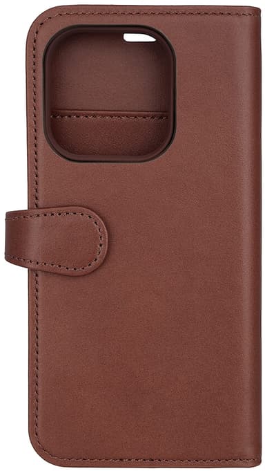 Buffalo iPhone 15 Pro 2in1 Leather MagSeries lompakkokotelo (ruskea)