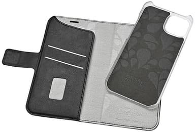 Onsala iPhone 15 Plus Magnetic Eco lompakkokotelo (musta)