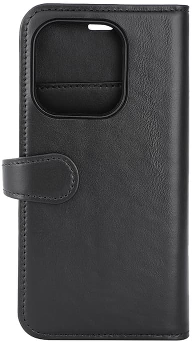 Buffalo iPhone 15 Pro 2in1 Leather MagSeries lompakkokotelo (musta)