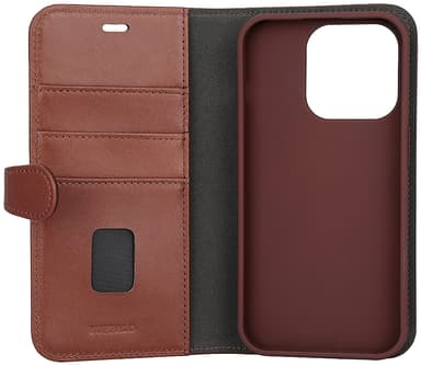 Buffalo iPhone 15 Pro 2in1 Leather MagSeries lompakkokotelo (ruskea)