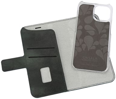 Onsala iPhone 15 Plus Magnetic Eco lompakkokotelo (vihreä)