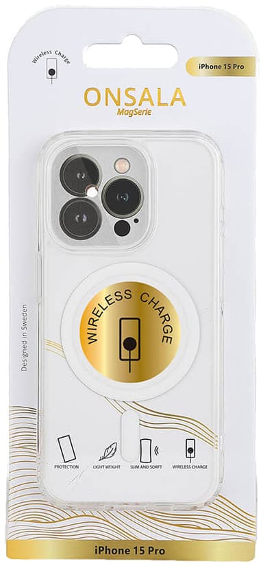 Onsala iPhone 15 Pro MagSeries suojakuori (kirkas)