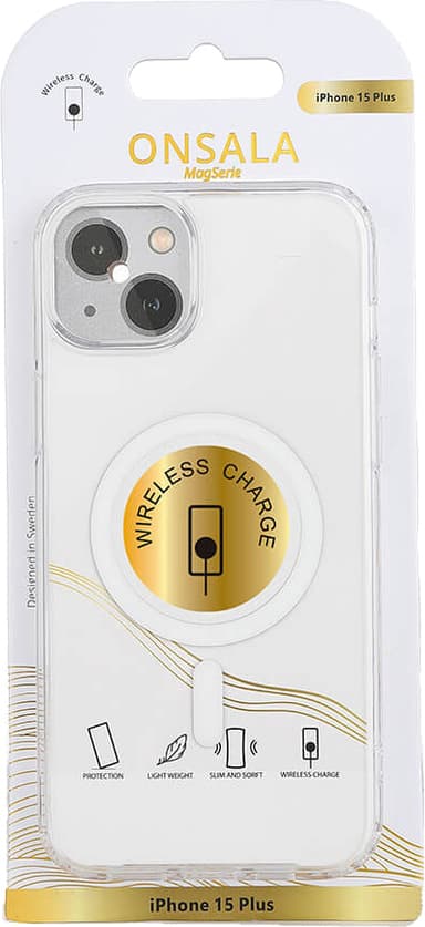 Onsala iPhone 15 Plus MagSeries suojakuori (kirkas)