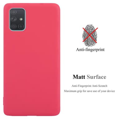 Samsung Galaxy A71 5G Suojakuori Kotelo (Punainen)