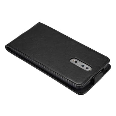Nokia 8 2017 Suojakuori Lompakkokotelo (Musta)
