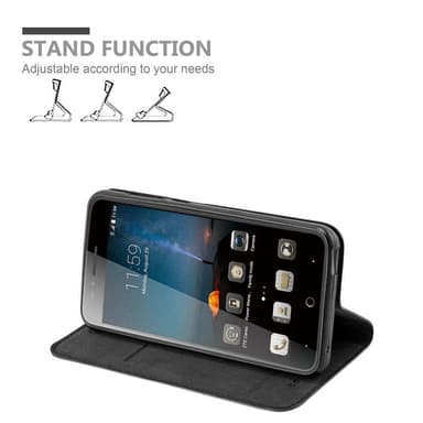 ZTE Blade A612 Suojakuori Lompakkokotelo (Musta)