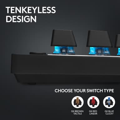 Logitech G PRO X TKL Lightspeed Linear pelinäppäimistö (musta)