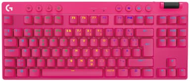 Logitech G PRO TKL Tactile langaton pelinäppäimistö (pinkki)