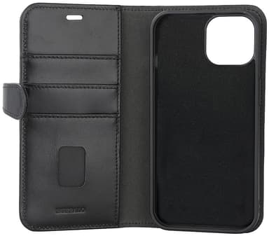 Buffalo iPhone 15 2in1 Leather MagSeries lompakkokotelo (musta)