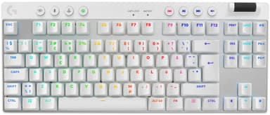 Logitech G PRO TKL Tactile langaton pelinäppäimistö (valkoinen)