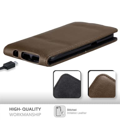 Samsung Galaxy S7 Suojakuori Lompakkokotelo (Ruskea)