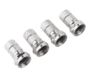 Hama ruuvattava F-liitin (4 kpl)