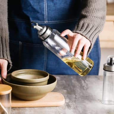 2x Öljynannostelija Öljypullosäiliö Etikka 450 ml