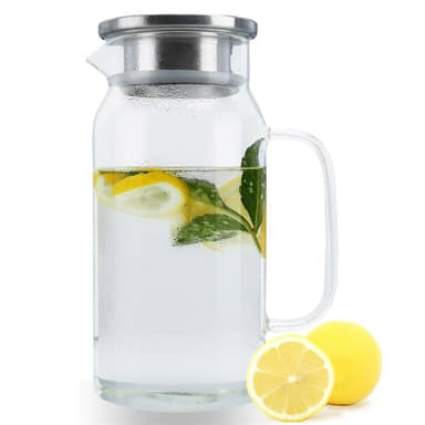 Karahvi Jug Teekannu Kahvipannu 1,2 L (läpinäkyvä)