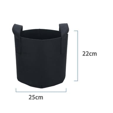 2x Istutuspussi Istutusastia (11 l - 25 x 22 cm)