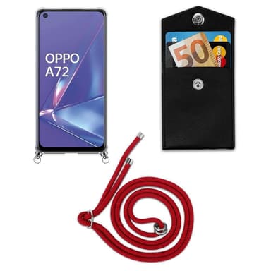 Oppo A92 Suojakuori Kotelo (Punainen)