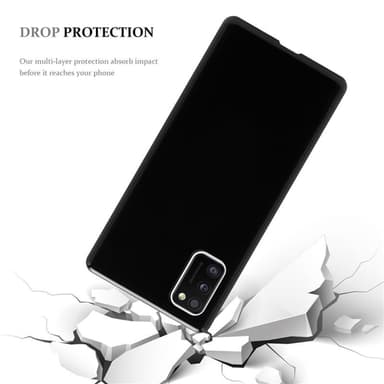 Samsung Galaxy A41 Suojakuori Kotelo (Musta)