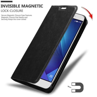 Honor 7 Suojakuori Lompakkokotelo (Musta)
