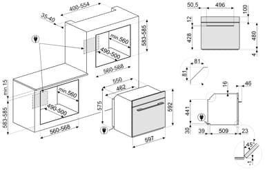 Smeg uuni SOP6102TB3 integroitava