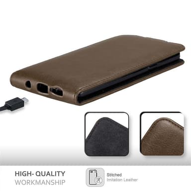 Samsung Galaxy S9 Suojakuori Lompakkokotelo (Ruskea)