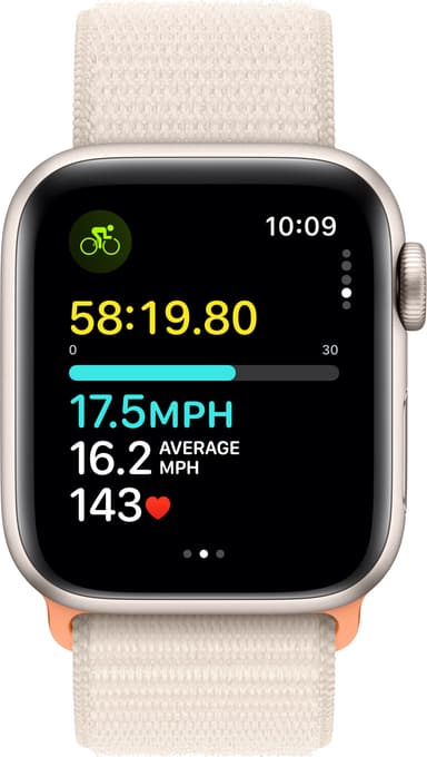 Apple Watch SE 2nd Gen 40mm LTE (tähtiv. alu./tähtiv. urheiluranneke)